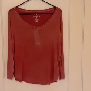 American Eagle Soft and Sexy 3/4 sleeve Tshirt size large
